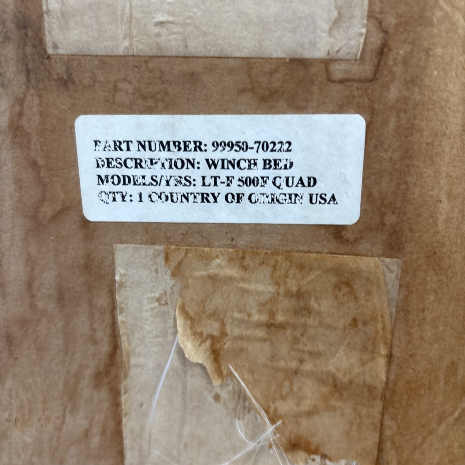 99950-70222 WINCH BED SUZUKI LTF-500 2002-2007 - Image 4