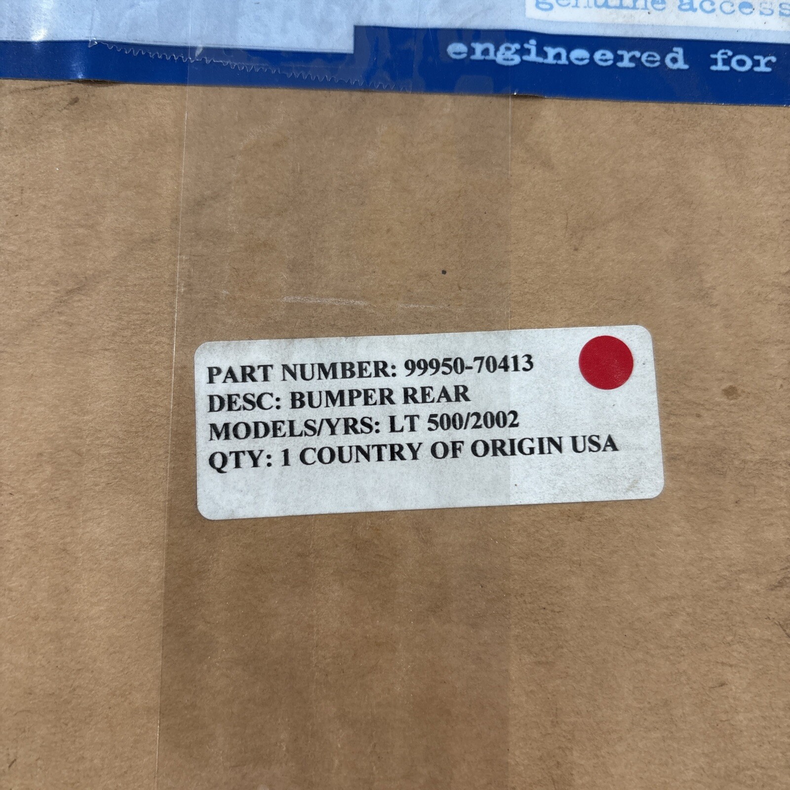 99950-70413 Suzuki LT500 2002 Rear Bumper K2 - Image 7