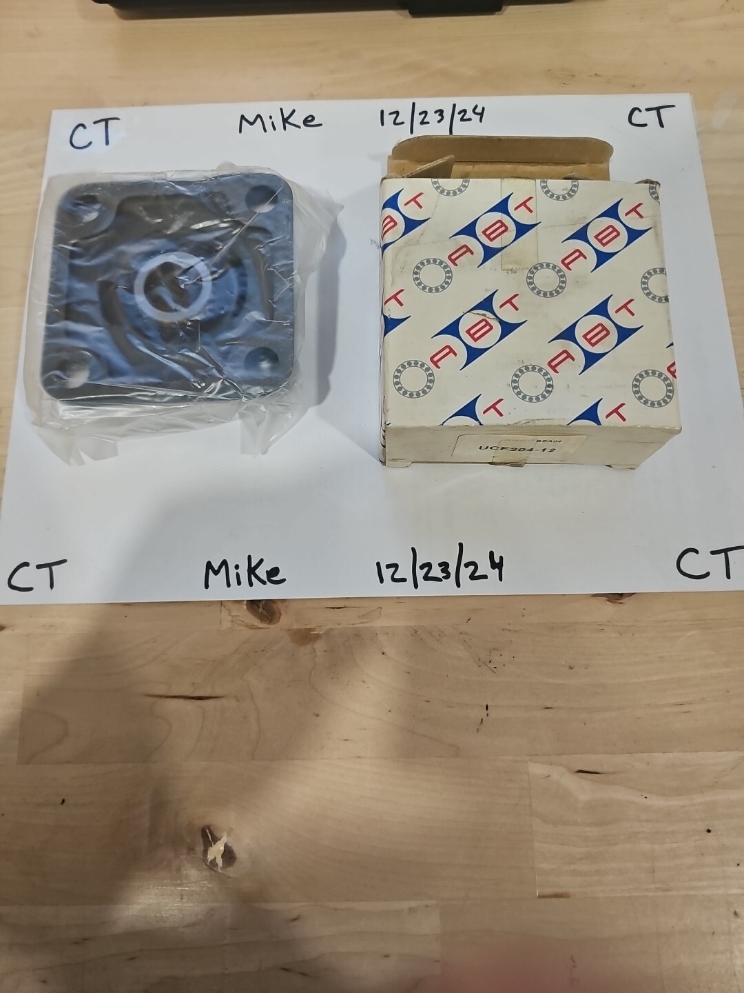 ABT UCF204-12 Solid Base Pillow Block Flange Mounted Bearing 3/4" Bore 4 Bolt - Image 5