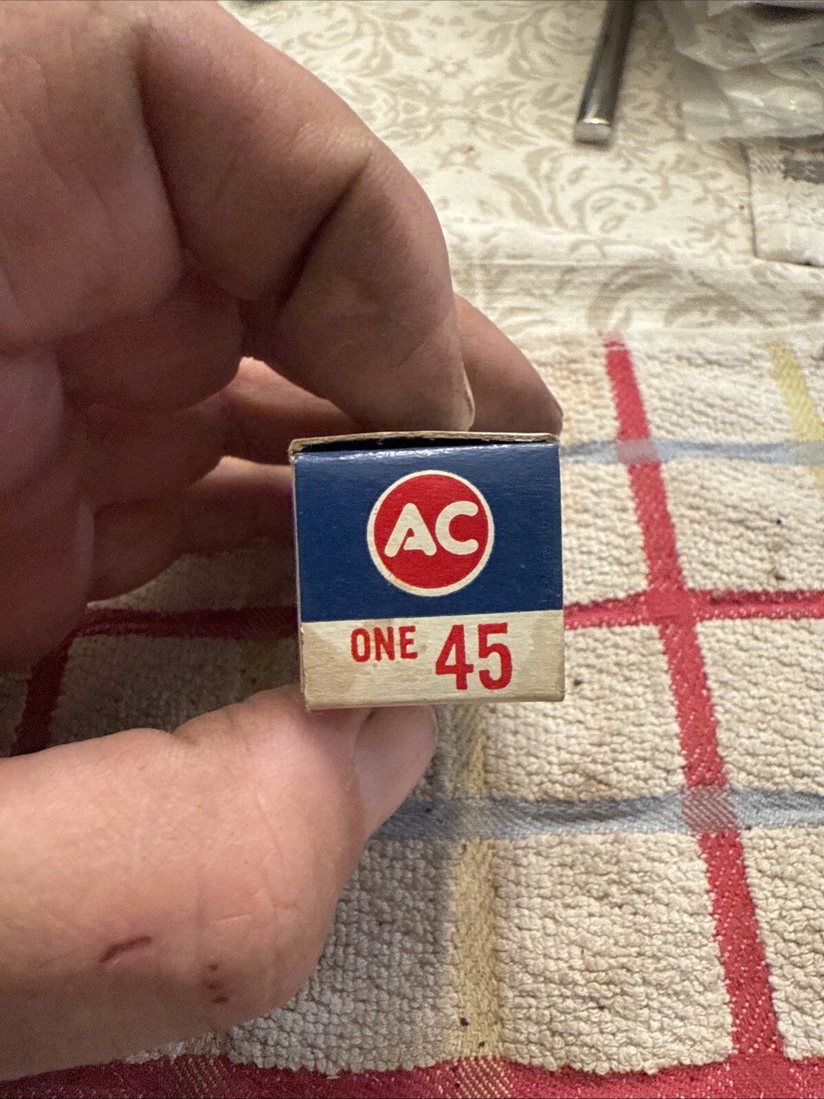 AC DELCO 45 SPARK PLUG VINTAGE NEW OLD STOCK