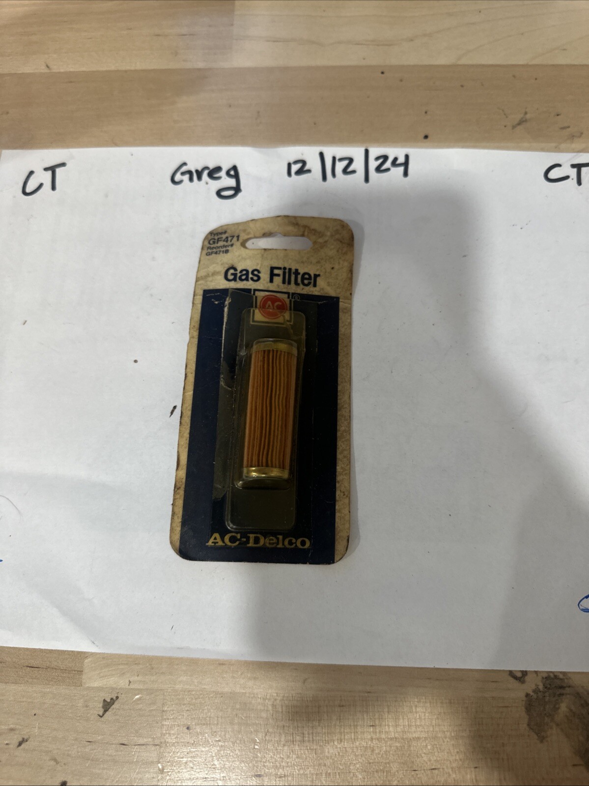 AC GM GAS FILTER GF471
