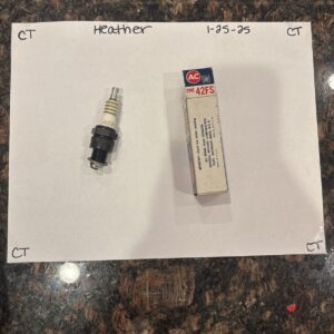 AC  SPARK PLUG 42FS FIRE RING WITH GREEN STRIPES