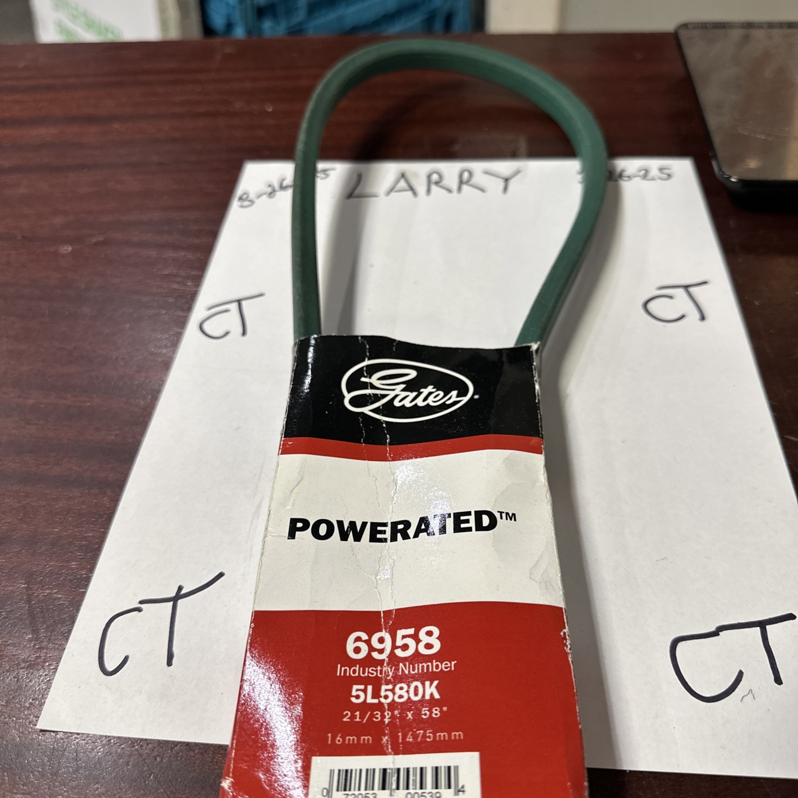 Accessory Drive Belt-FHP Medium Horse-Power V-Belt Gates 6958