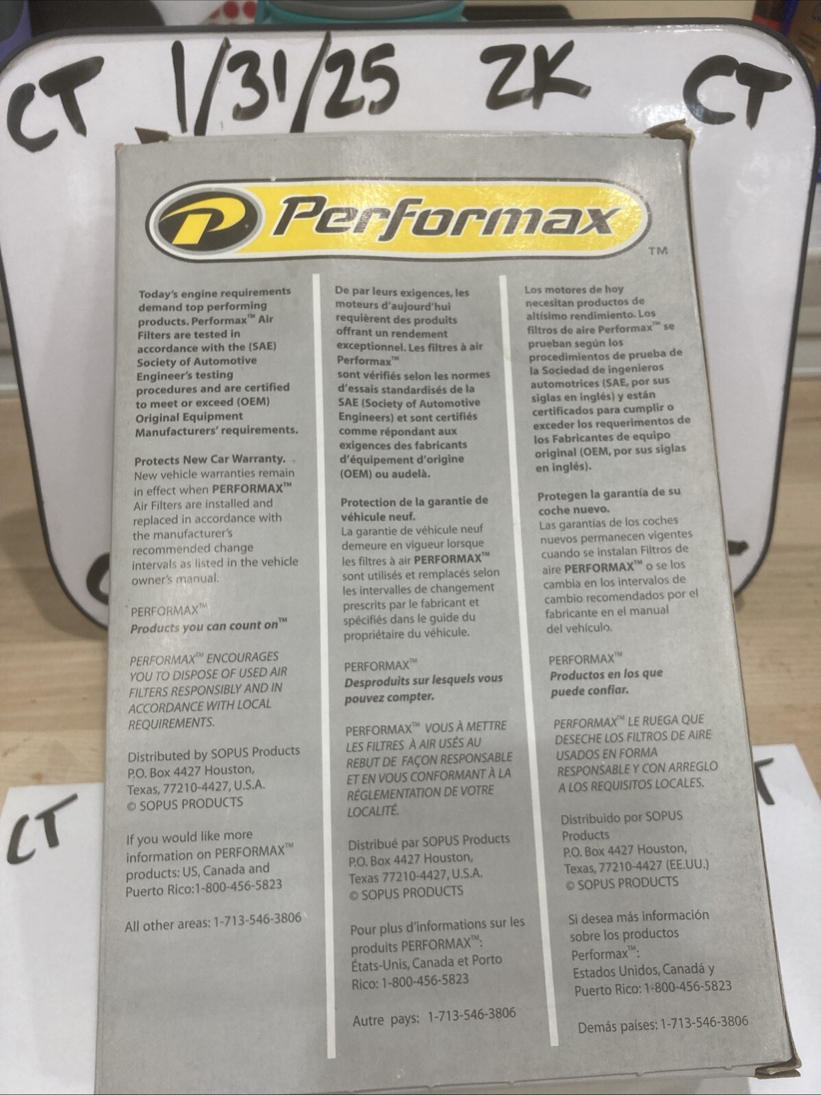 Air Filter-Flexible Panel PERFORMAX PA-234 ( FRAM CA7775) - Image 4