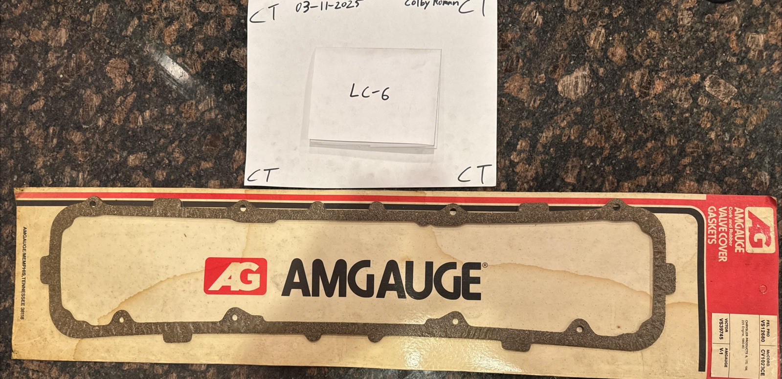Amgauge Valve Cover Gasket VS12680