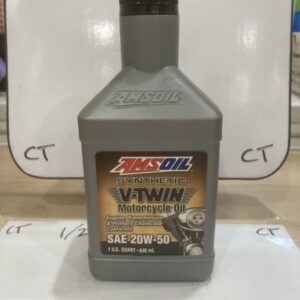 Amsoil 20W-50 Synthetic V-Twin Motorcycle Oil 1 Quart
