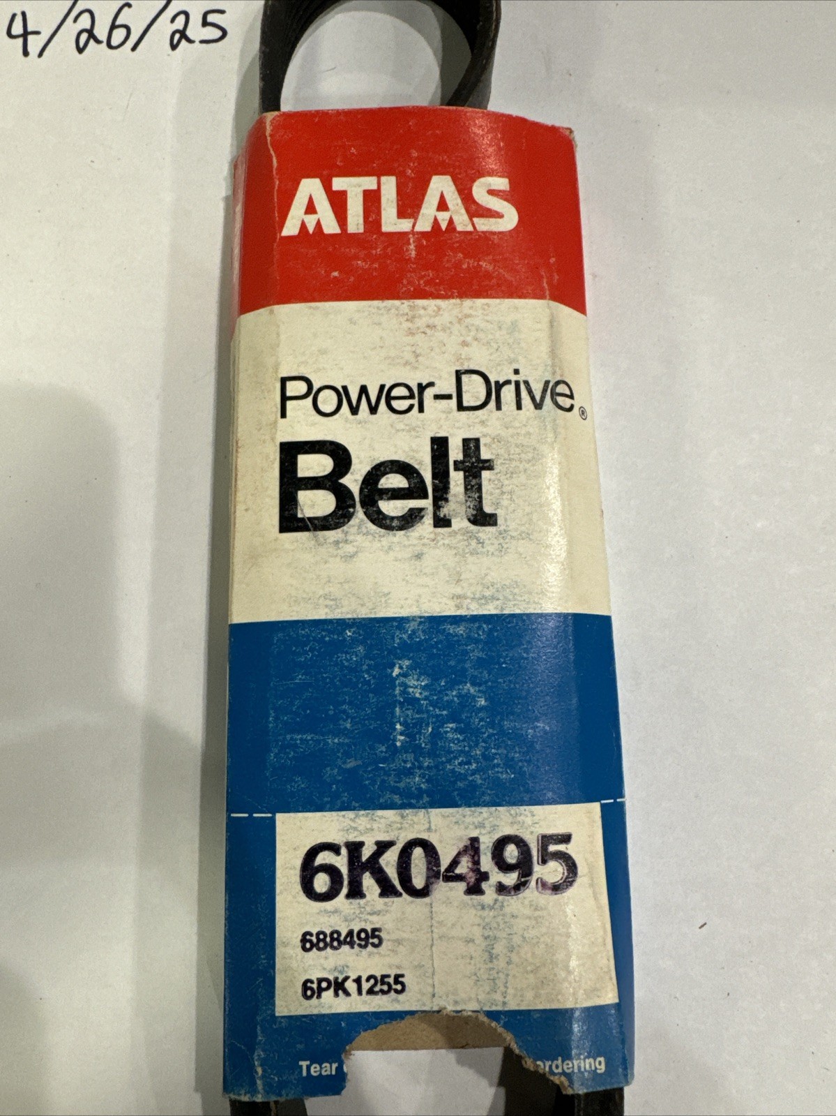 Atlas Power Drive Belt 6k0495 - Image 3