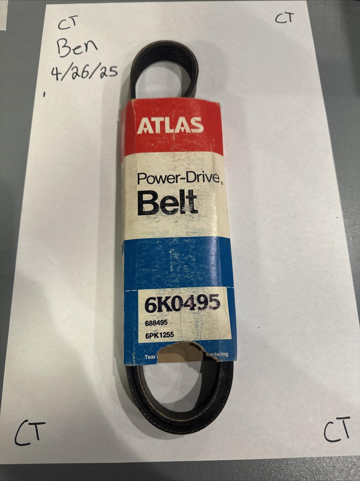 Atlas Power Drive Belt 6k0495