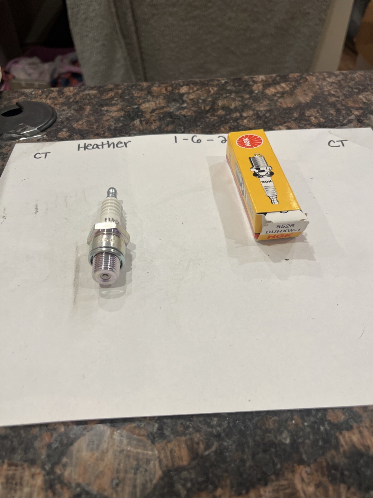 BUHXW-1 5526 NGK Surface Gap Spark Plug