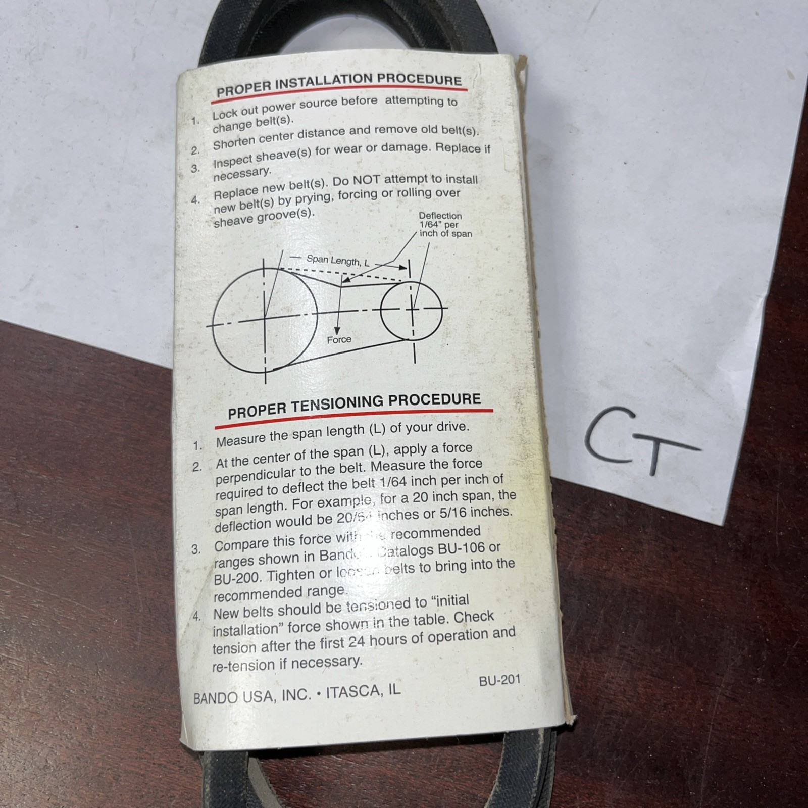 Bando V Belt A41 - Image 4