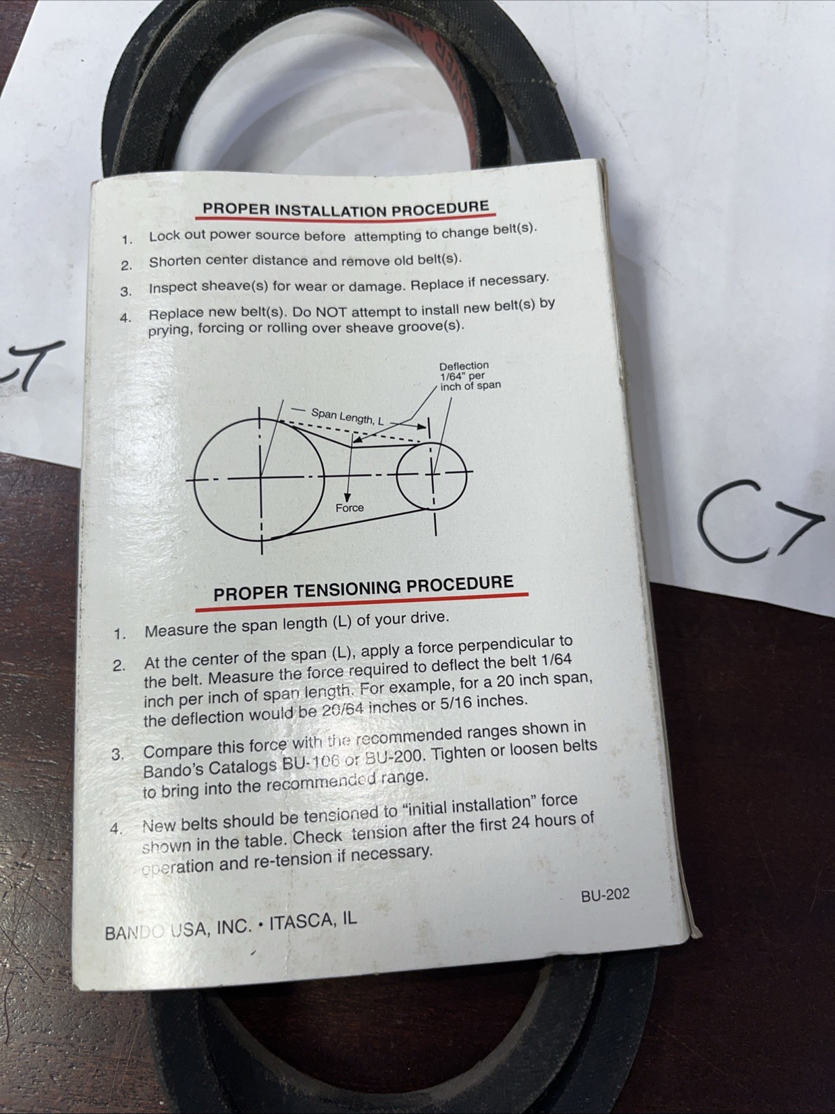 Bando V Belt A47 - Image 4