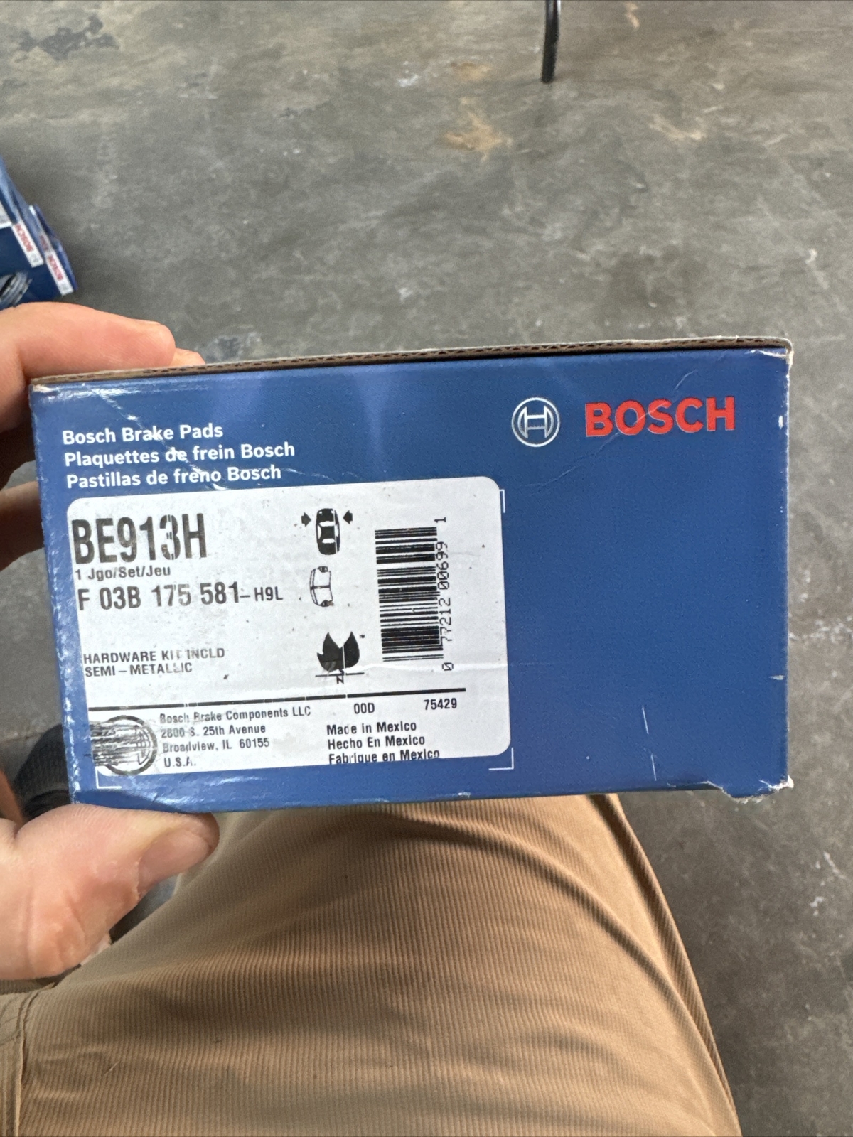Bosch BE913H Bosch Brake Pads