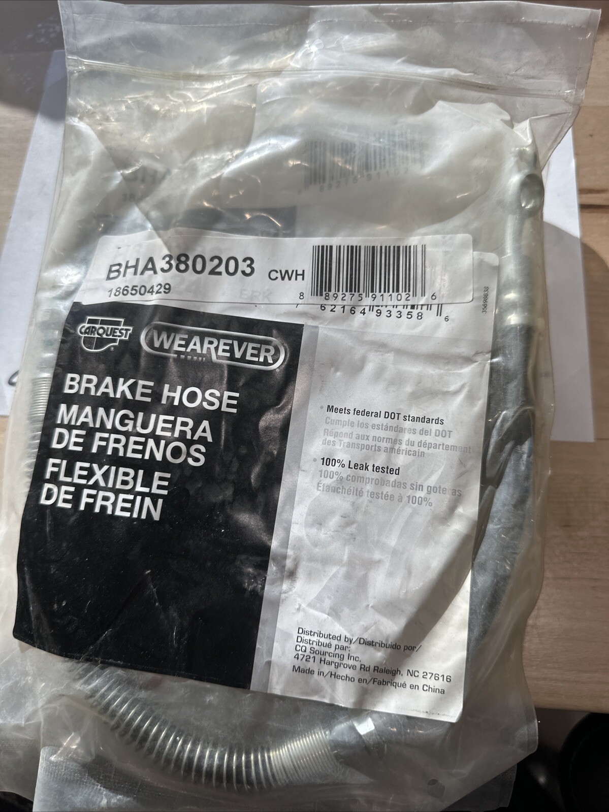 Brake Hydraulic Hose Front-Left/Right CARQUEST BHA380203 Colt Summit Mirage FAST