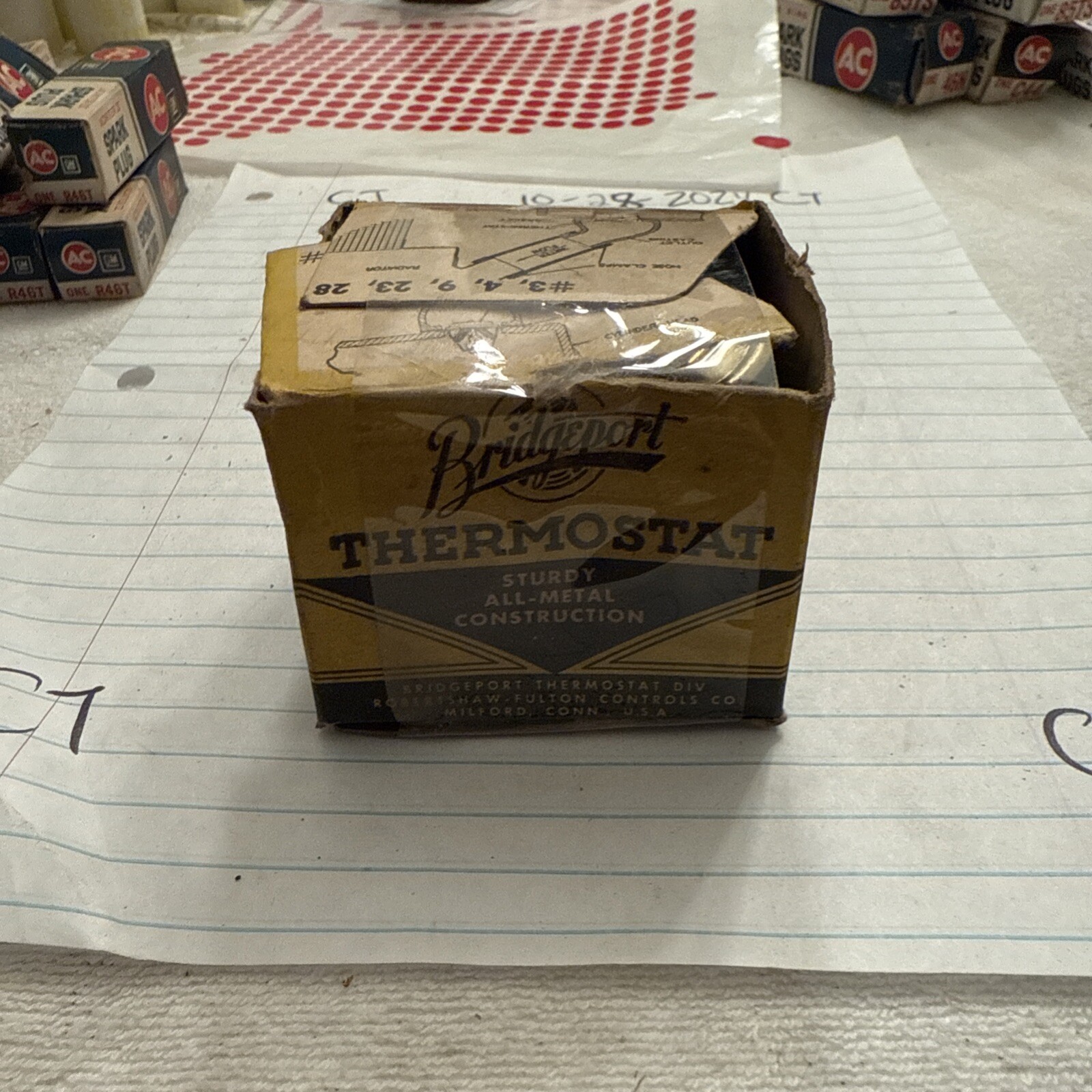 Bridgeport Thermostat Car Thermostat NOS 1930s-1950s Cars - Image 5