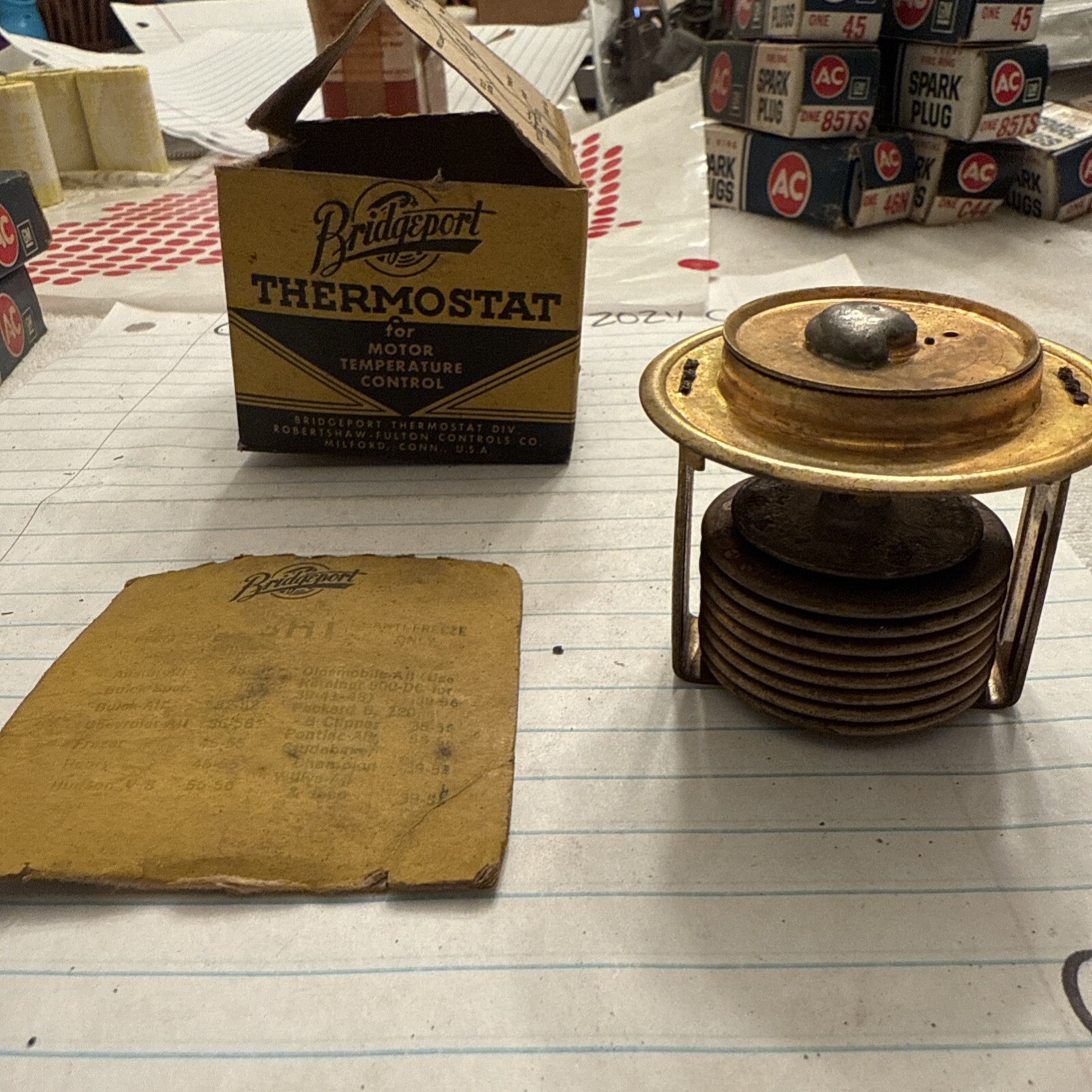 Bridgeport Thermostat Car Thermostat NOS 1930s-1950s Cars