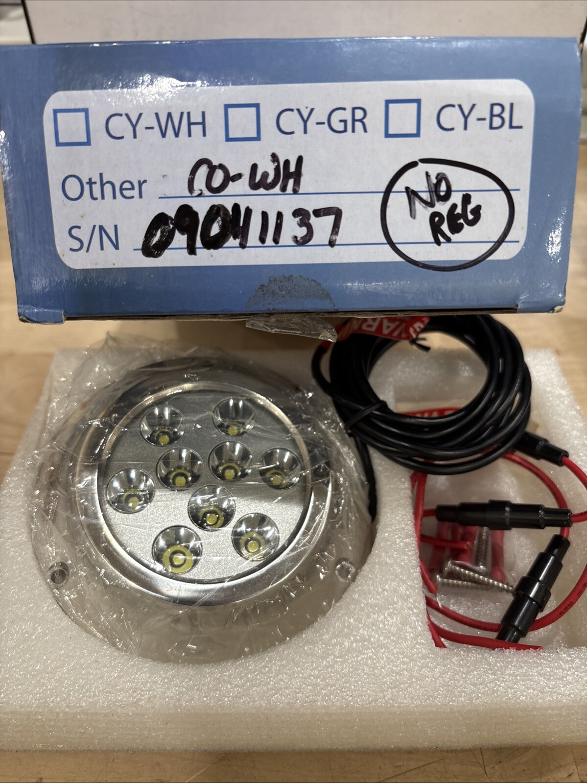Briter Innovations LED Underwater Light CO-WH 09041137 No REG - Image 3