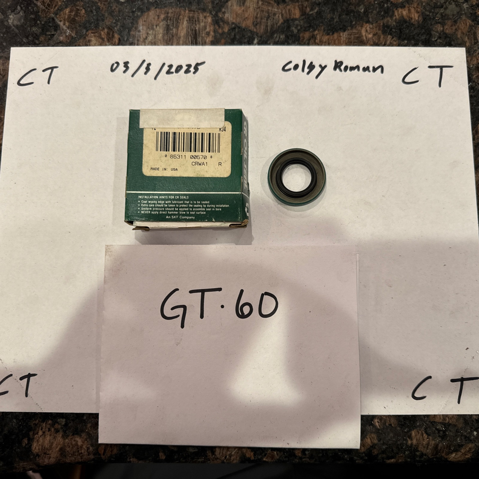 CR Services oil seal 7475 - Image 3