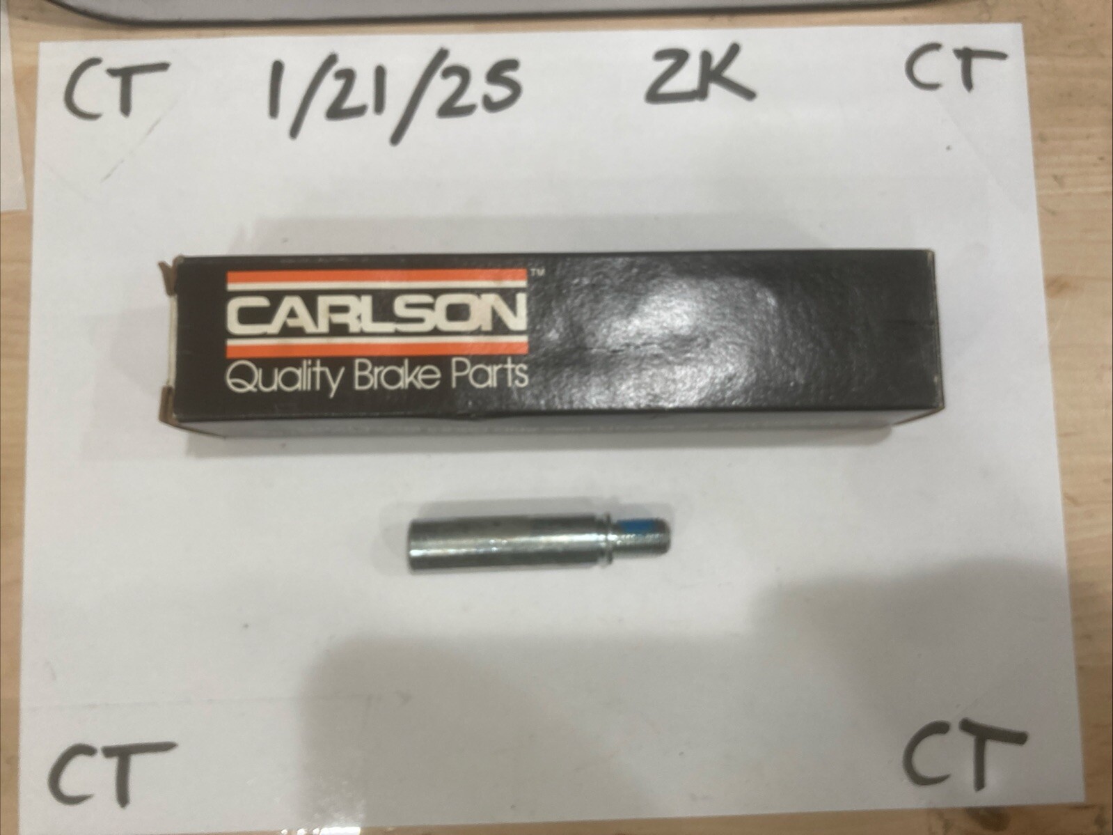 Carlson 14104 Disc Brake Caliper Pin Kit (one Piece Missing, See Photo)