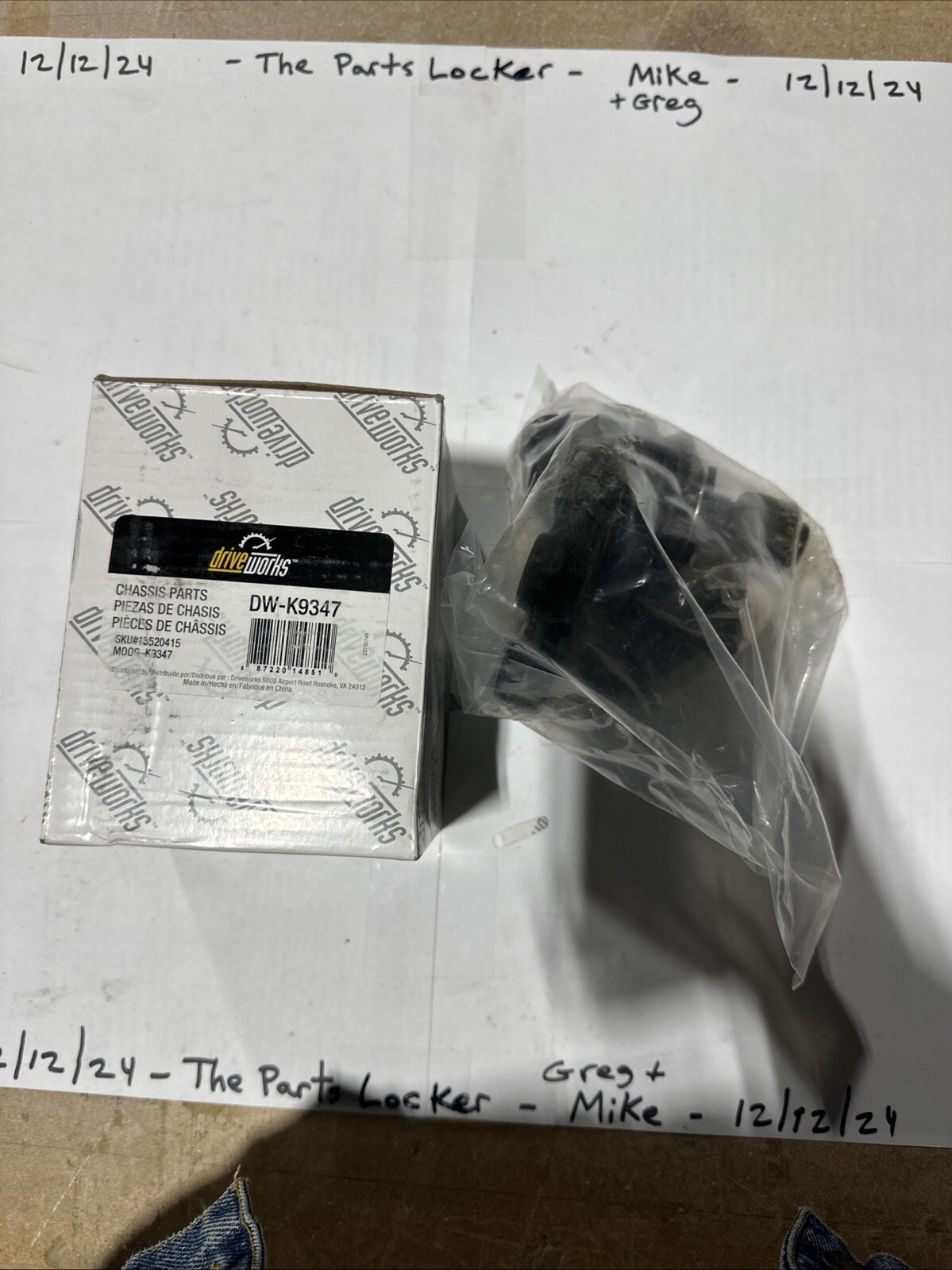 Carquest Driveworks DW-K9347 NIB