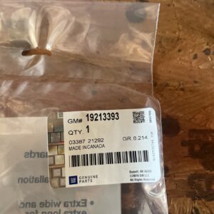 Chevrolet #19213393 Front or Rear Countored MUD FLAPS new OEM (pair)