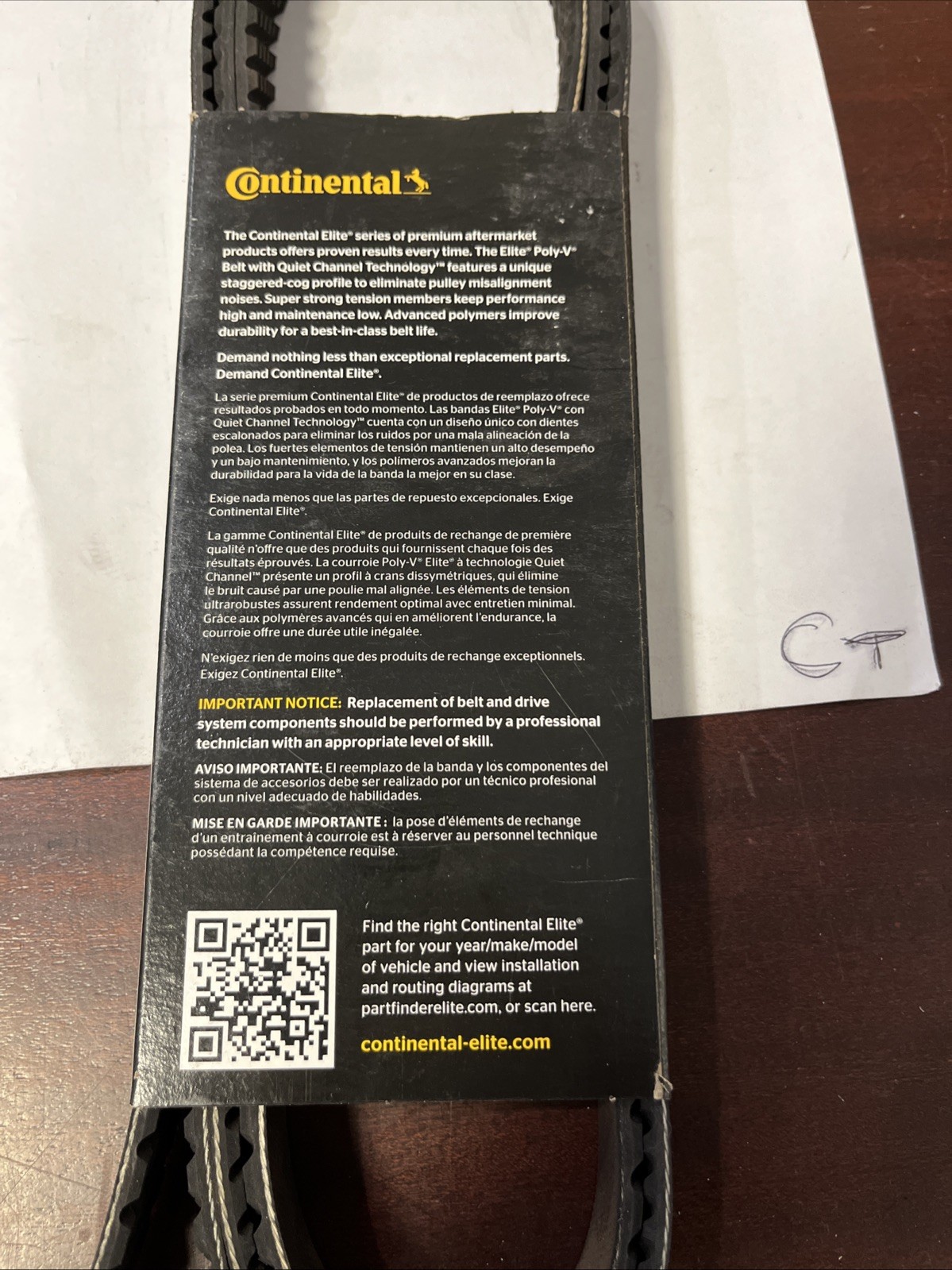 Continental OE Technology Series 4060910 6-Rib, 91.0" Multi-V Belt - Image 4