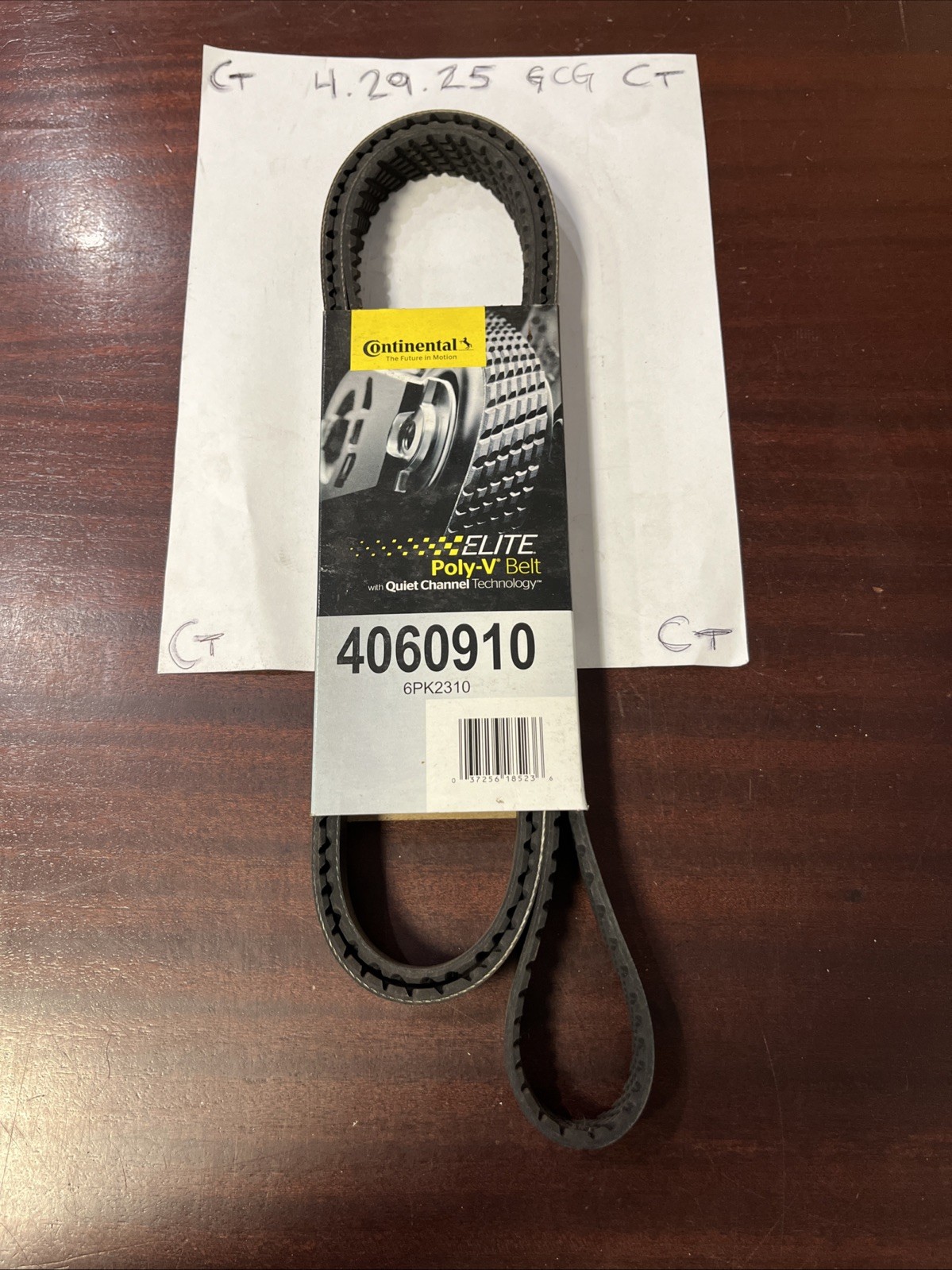 Continental OE Technology Series 4060910 6-Rib, 91.0" Multi-V Belt