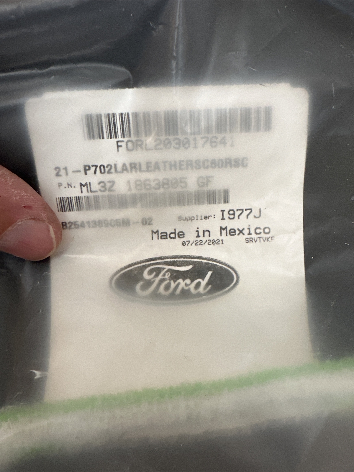 Cover Assembly Rear Seat Cushion - Ford NL3Z-1863805-GA / ML3Z-1863805-GF - Image 4