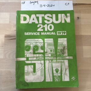 Datsun 210 1979 OEM Shop Service Repair Manual Wiring Diagrams Body Engine Guide