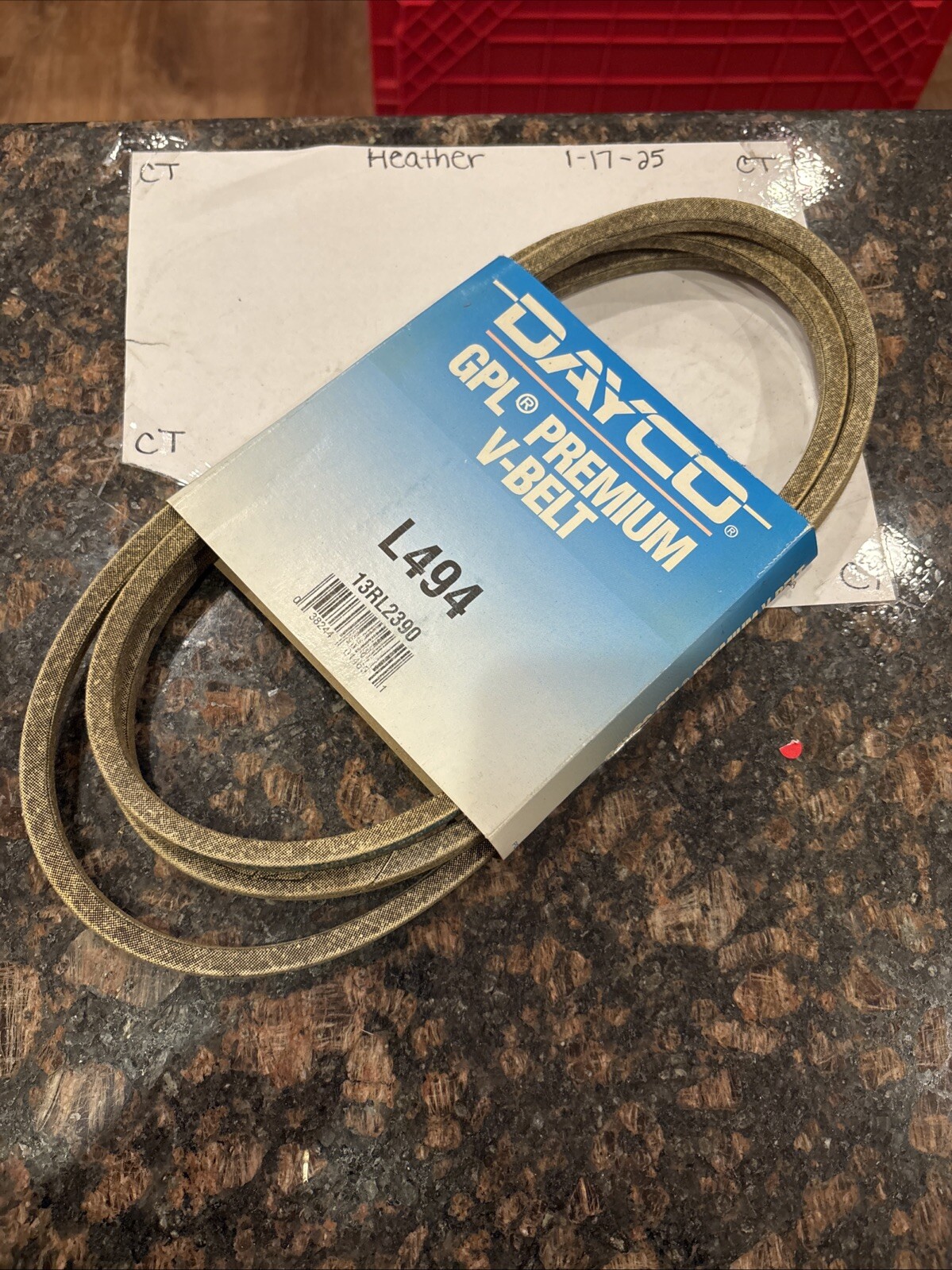 Dayco L494 Accessory Drive Belt GPL PREMIUM 13RL2390