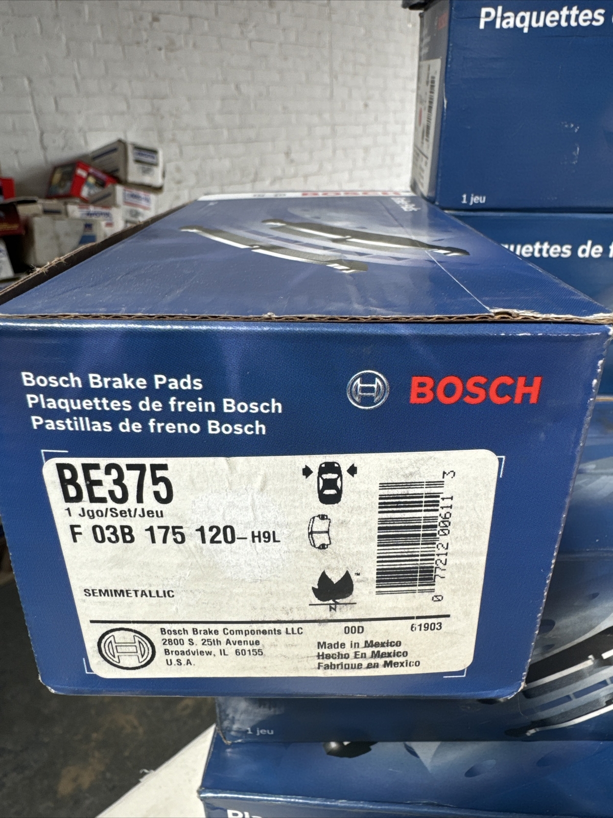Disc Brake Pad Set-Blue Brake Pads Front Bosch BE375