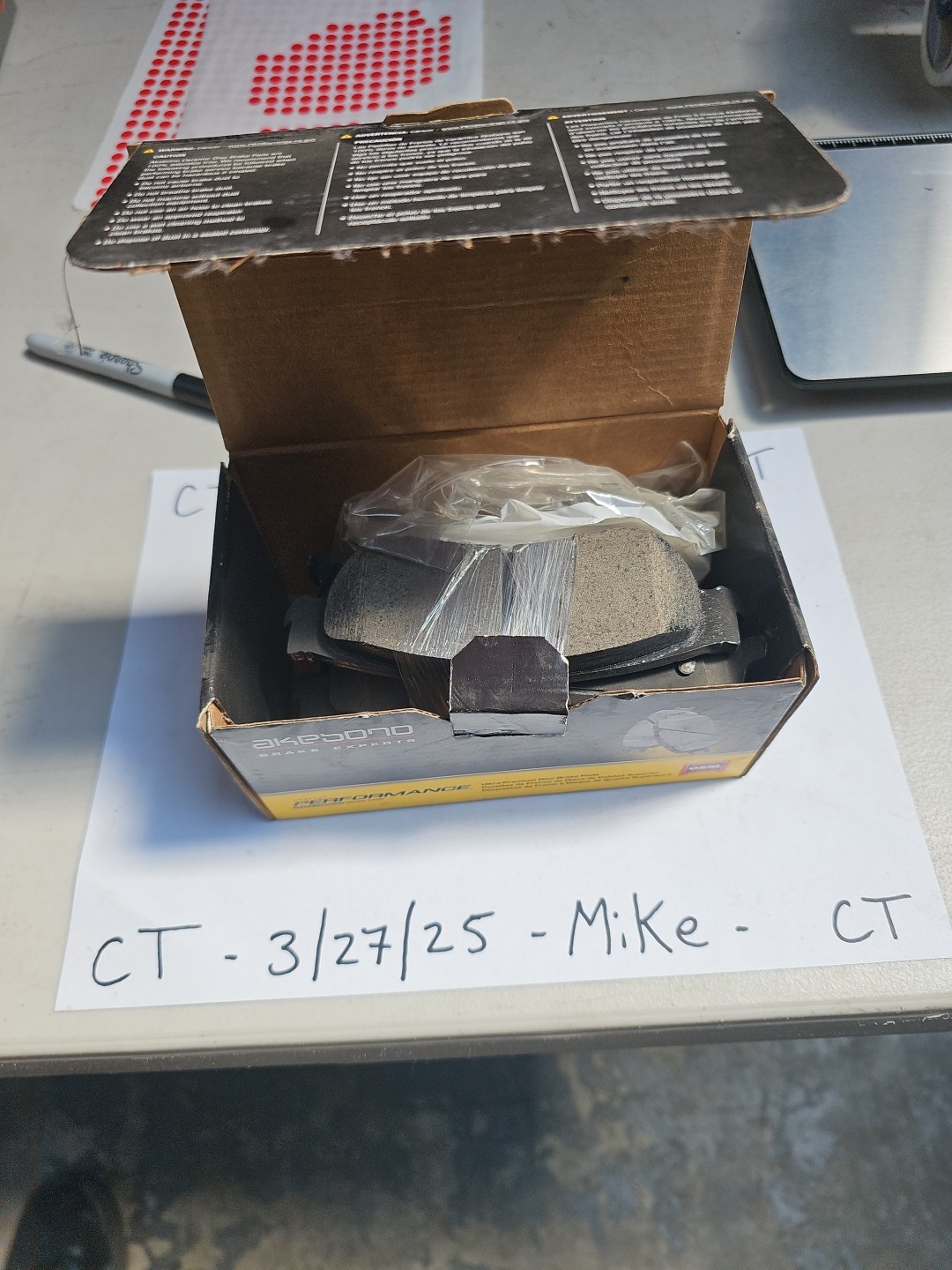 Disc Brake Pad Set-Rear Disc Akebono ASP1194A