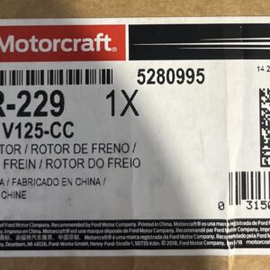 Disc Brake Rotor Motorcraft BRR-229 / Ford 2U2Z-1V125-CC