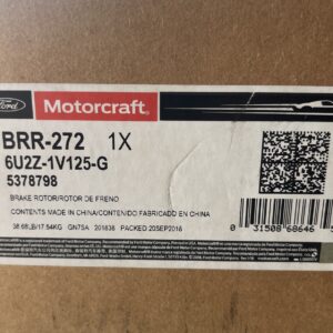 Disc Brake Rotor Motorcraft BRR-272 / Ford 6U2Z-1V125-G