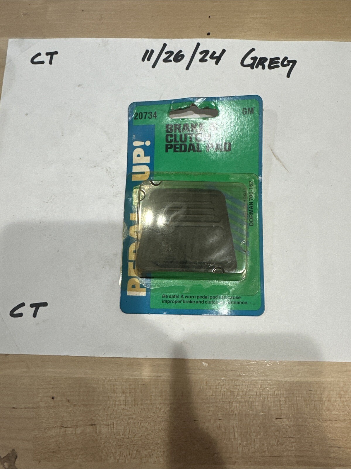 Dorman 20734 Brake Or Clutch Pedal Pad