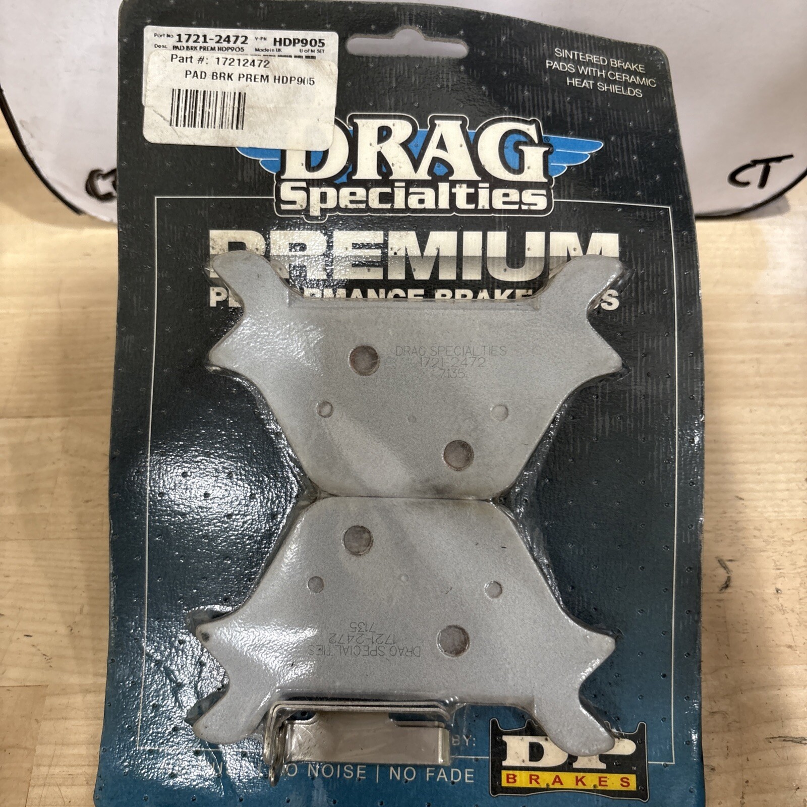 Drag Specialties Premium Brake Pads 1721-2472 Sintered w Ceramic Heat Shields - Image 3