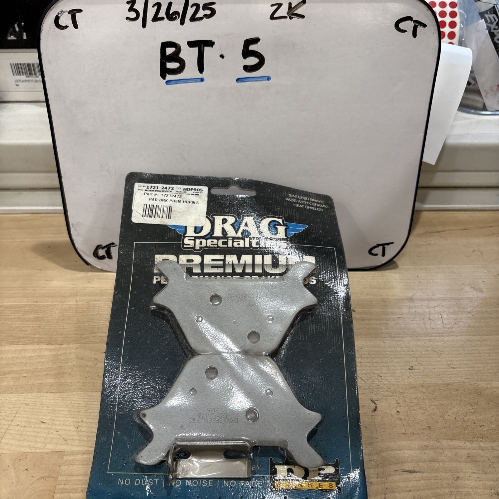 Drag Specialties Premium Brake Pads 1721-2472 Sintered w Ceramic Heat Shields