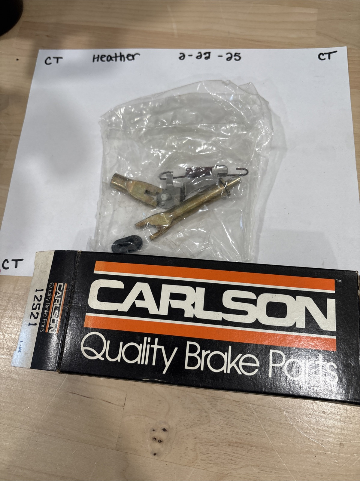 Drum Brake Self-Adjuster Repair Kit-Coupe Carlson 12521