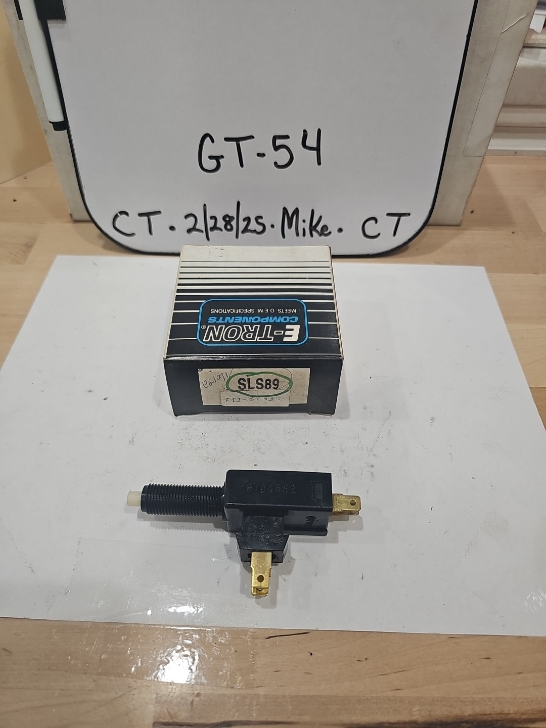 E-TRON # SLS-89 Stoplight Brake Light Switch ( for many 67-80 GM with cruise )