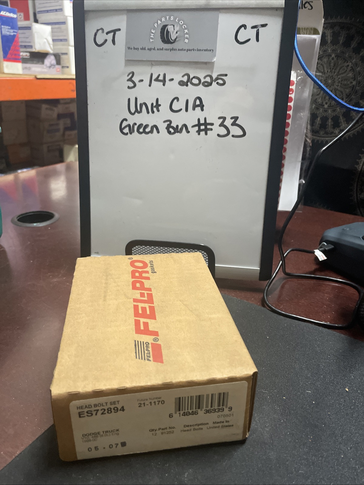 Engine Cylinder Head Bolt Set Fel-Pro ES 72894