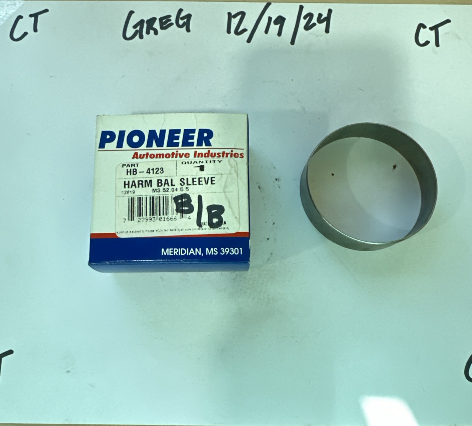 Engine Harmonic Balancer Repair Sleeve Pioneer HB-4123