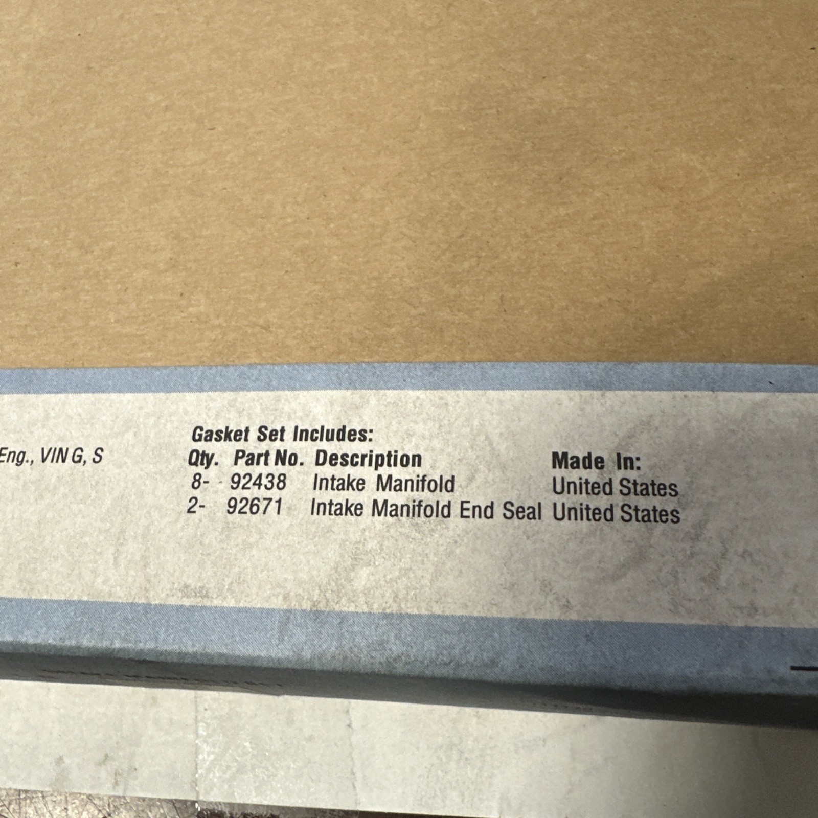 Engine Intake Manifold Gasket Set Fel-Pro MS 92438 - Image 4