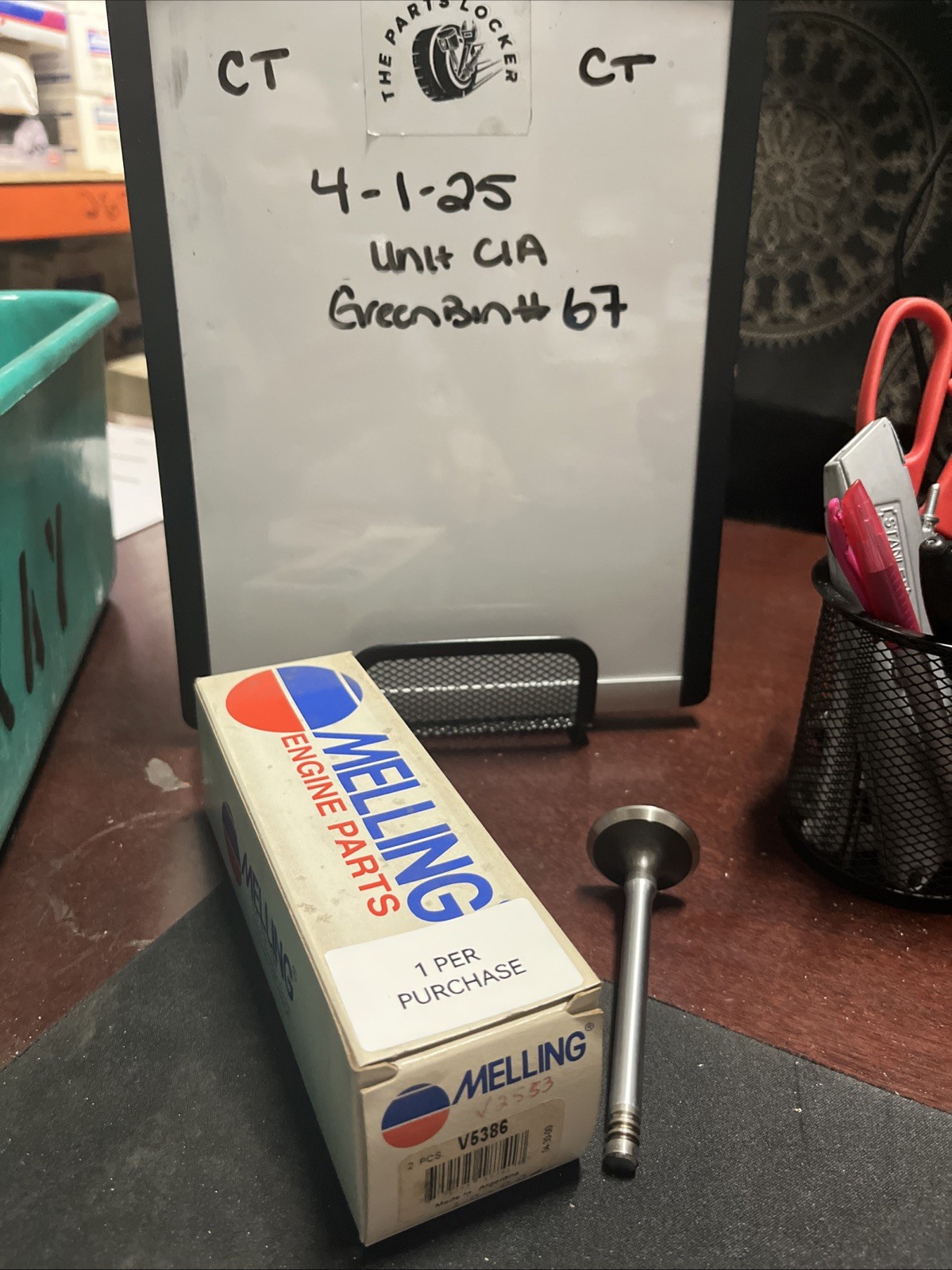 Engine Intake Valve-Stock Melling V5386 (1 Per Purchase)