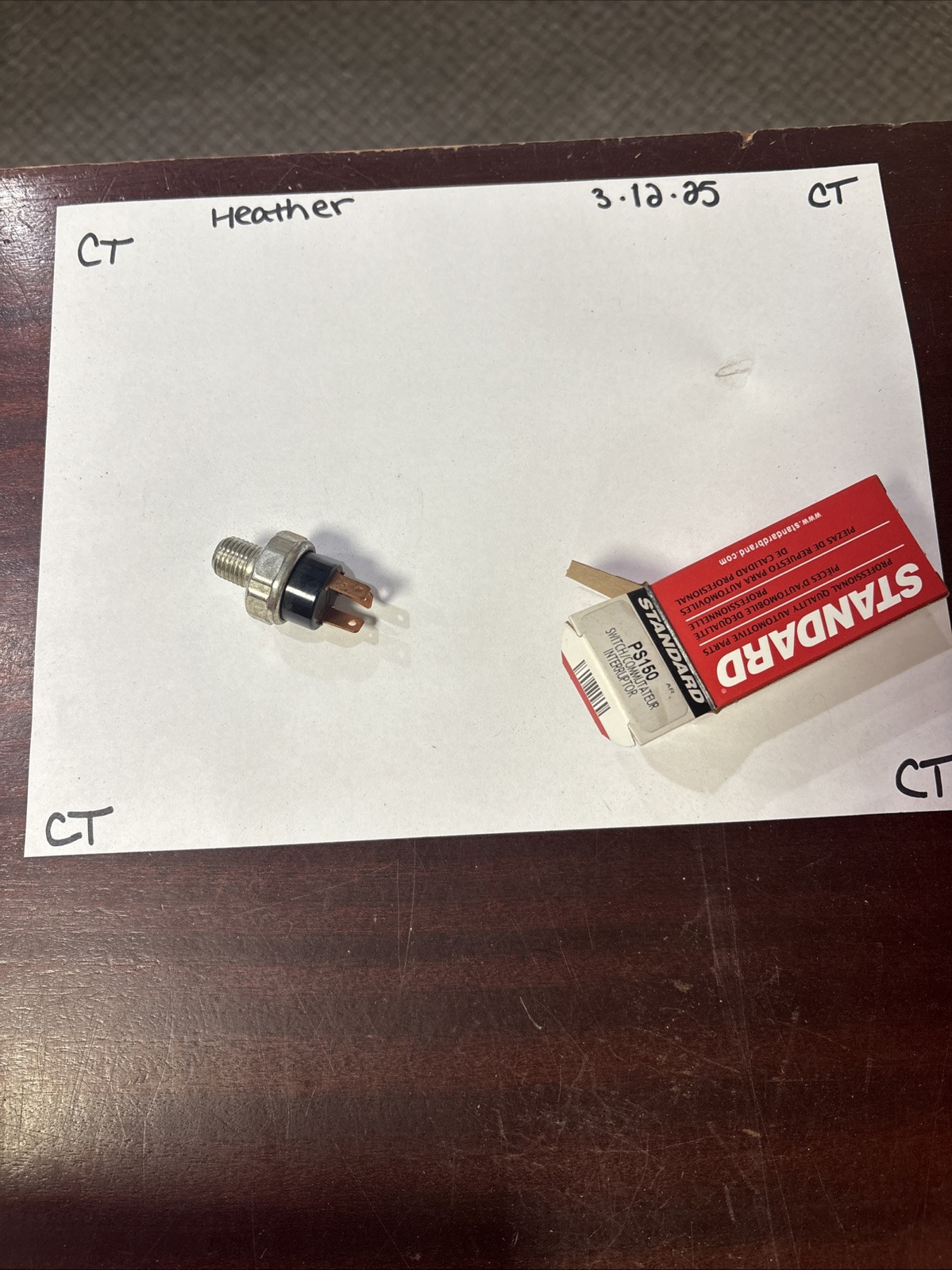 Engine Oil Pressure Switch-Oil Pressure Standard PS-150