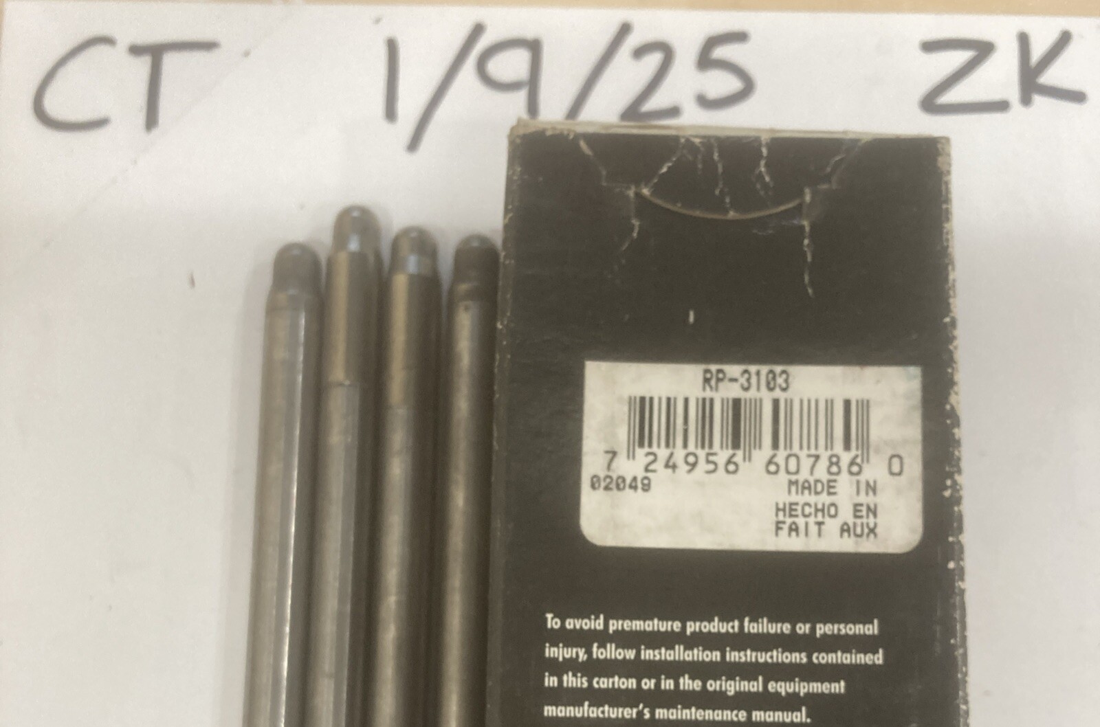 Engine Push Rod SEALED POWER RP-3103 (4pack) - Image 3