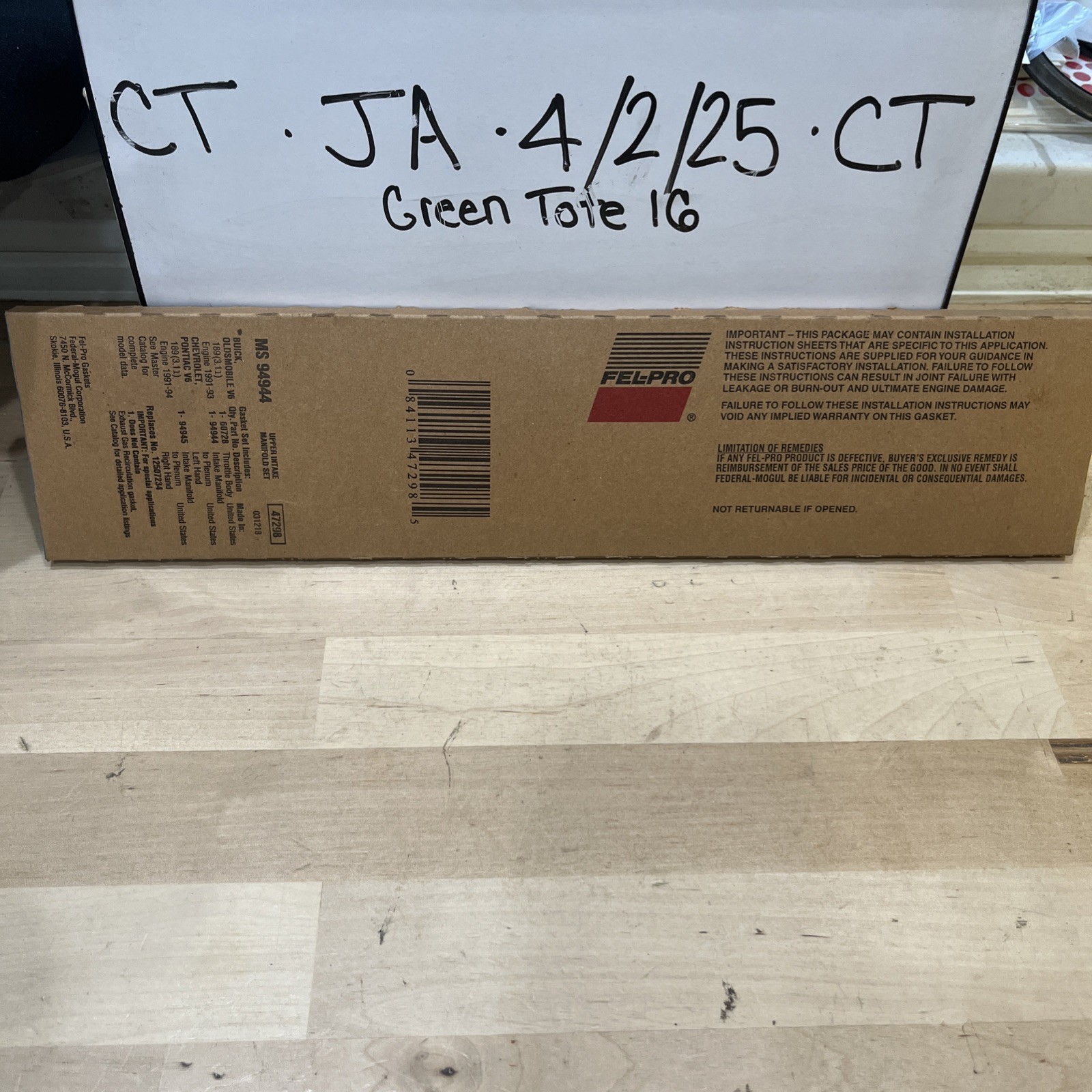 Engine Upper Intake Manifold Set Fel-Pro MS 94944 - Image 3