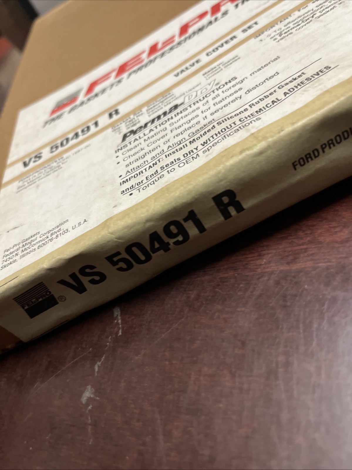 Engine Valve Cover Gasket Set Fel-Pro VS 50491 R - Image 3