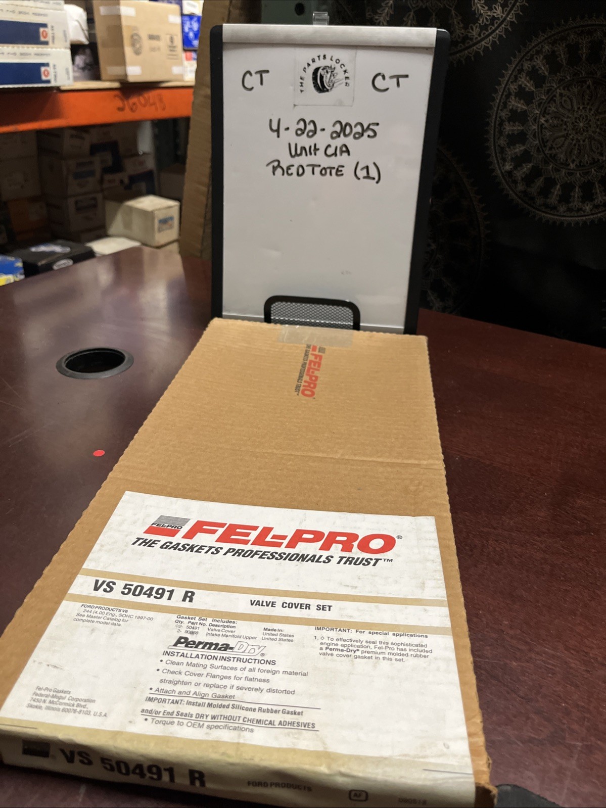 Engine Valve Cover Gasket Set Fel-Pro VS 50491 R