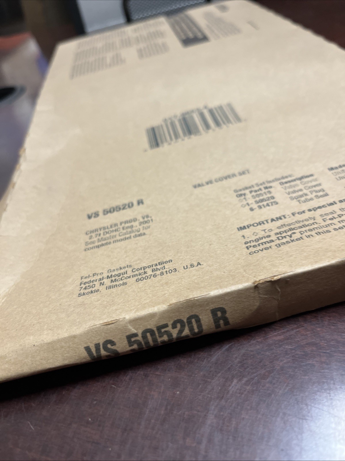 Engine Valve Cover Gasket Set Fel-Pro VS 50520 R - Image 3