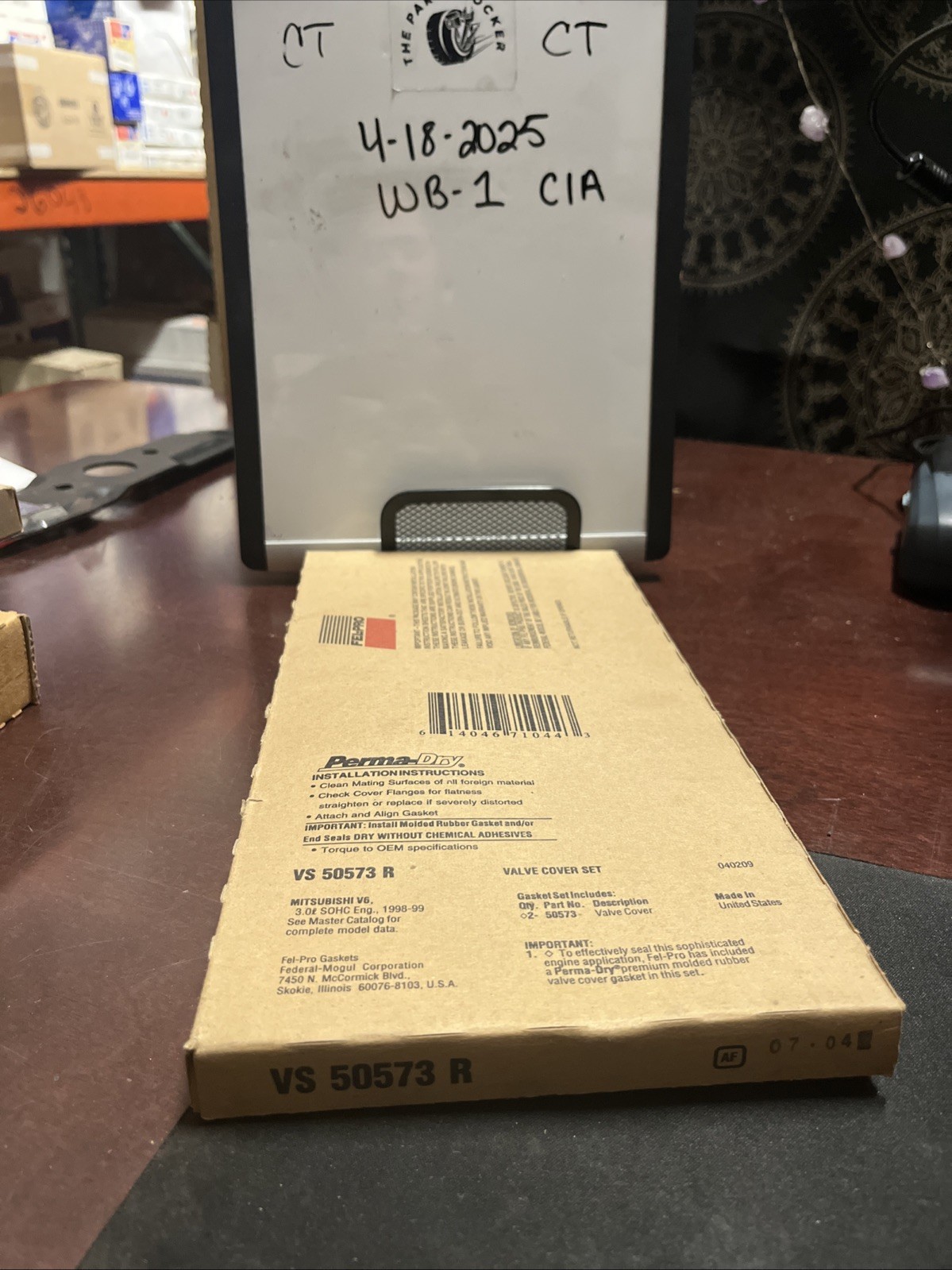 Engine Valve Cover Gasket Set Fel-Pro VS 50573 R