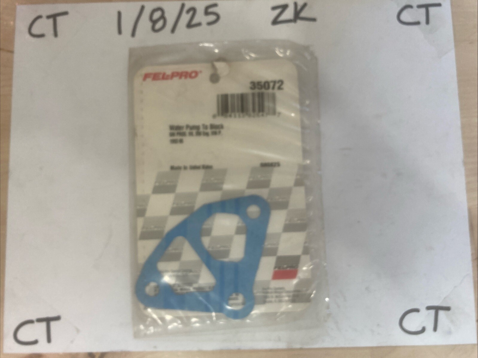Engine Water Pump Gasket Fel-Pro 35072 (SOLD INDIVIDUALLY)